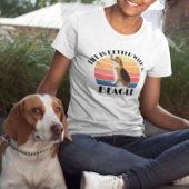Het leven is beter met een Beagle Retro Sunset Dog T-shirt