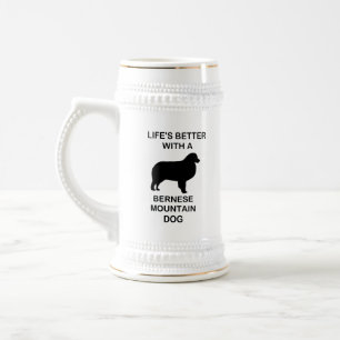 het leven is beter met een Berner Sennenhond Bierpul