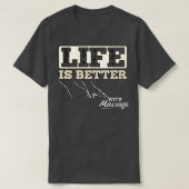 Het leven is beter met een bloedbad 160 t-shirt (Design voorkant)