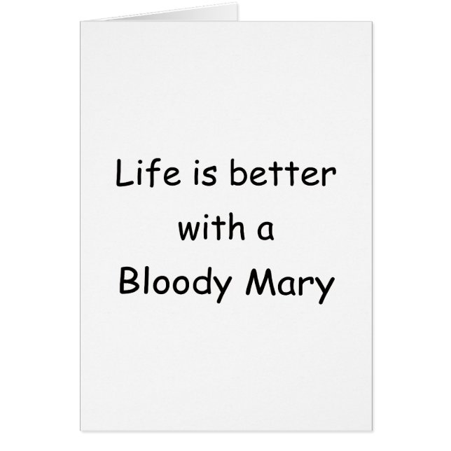 Het leven is beter met een bloedige Mary (Voorkant)