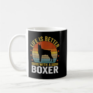 Het leven is beter met een Boxer Mom Boxer Dad Ret Koffiemok