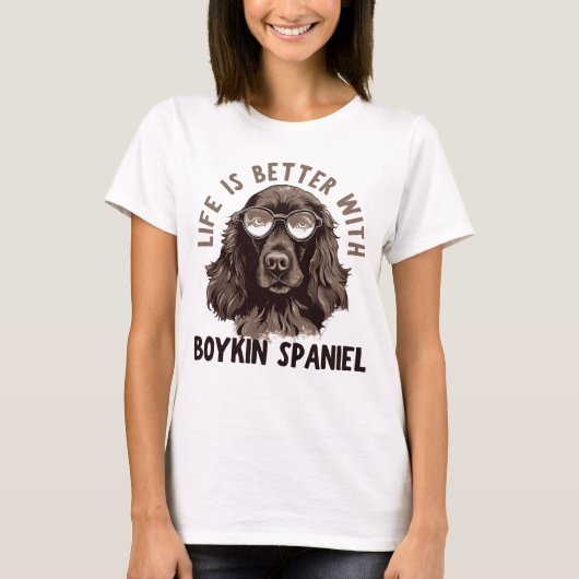 het leven is beter met een boykin - spaniel t-shirt (Voorkant)
