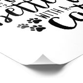 Het leven is beter met een Cat Cute Cat Caps Aesth Foto Afdruk (Hoek)