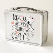 Het leven is beter met een Cat quote slogan (Achterkant)