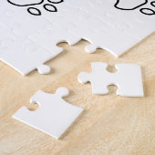 Het leven is beter met een Cat quote slogan Legpuzzel (Zijkant)