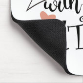 Het leven is beter met een Cat quote slogan Muismat (Hoek)