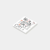 Het leven is beter met een Cat quote slogan Post-it® Notes (Schuin)