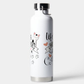 Het leven is beter met een Cat quote slogan Waterfles (Links)