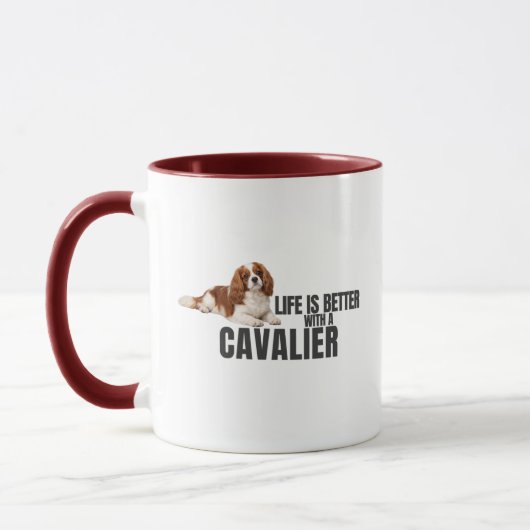 Het Leven Is Beter Met Een Cavalier Mok (Links)