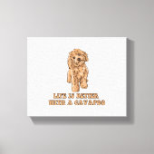 Het leven is beter met een Cavapoo - Grappige hond Canvas Afdruk (Voorkant)