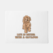 Het leven is beter met een Cavapoo - Grappige hond Deurmat (Voorkant)