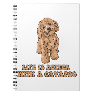 Het leven is beter met een Cavapoo - Grappige hond Notitieboek