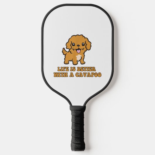 Het leven is beter met een Cavapoo - grappige hond Pickleball Paddle (Voorkant)
