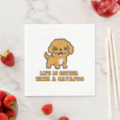 Het leven is beter met een Cavapoo - grappige hond Servet (Insitu)
