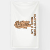 Het leven is beter met een Cavapoo - Grappige hond Spandoek (Verticaal)