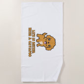 Het leven is beter met een Cavapoo - grappige hond Strandlaken (Voorkant)