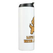Het leven is beter met een Cavapoo - grappige hond Thermosbeker (Gedraaid links)
