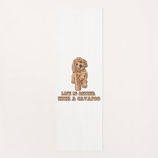 Het leven is beter met een Cavapoo - Grappige hond Yogamat (Voorkant)