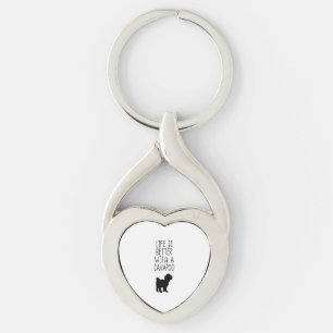 Het leven is beter met een Cavapoo Sleutelhanger