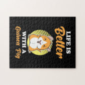 Het leven is beter met een cavia legpuzzel (Horizontaal)