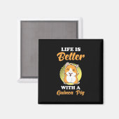Het leven is beter met een cavia magneet (Voorkant / Achterkant)