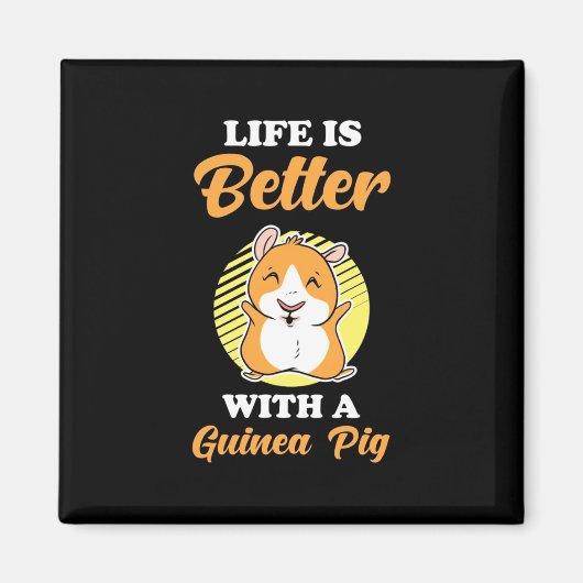 Het leven is beter met een cavia magneet (Voorkant)