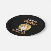 Het leven is beter met een cavia papieren bordje (Gekanteld)