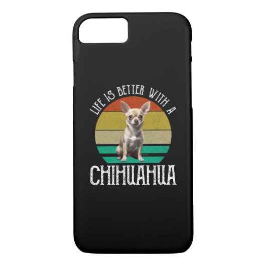 Het leven is beter met een Chihuahua Case-Mate iPhone Case (Achterkant)