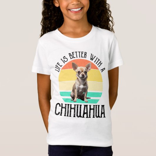 Het leven is beter met een Chihuahua T-shirt (Voorkant)
