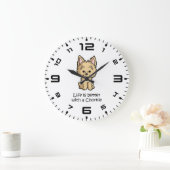 Het leven is beter met een chorkie grote klok (Huis)
