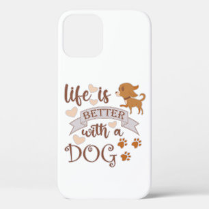 Het leven is beter met een citaat van Dog grappige Case-Mate iPhone Case
