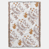 Het leven is beter met een citaat van Dog grappige Deken (Voorkant Verticaal)