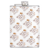 Het leven is beter met een citaat van Dog grappige Heupfles (Voorkant)