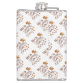 Het leven is beter met een citaat van Dog grappige Heupfles (Achterkant)