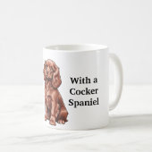 Het leven is beter met een Cocker Spaniel Coffee M Koffiemok (Voorkant rechts)