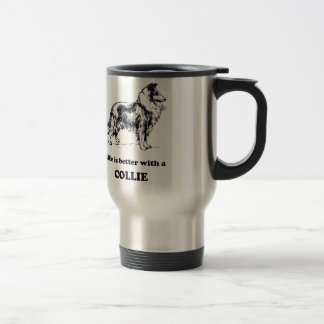 Het leven is beter met een collie reisbeker