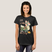 Het Leven Is Beter Met Een Corgi Bloem T-shirt (Voorkant volledig)