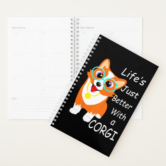 Het leven is beter met een Corgi   Planner (Display)