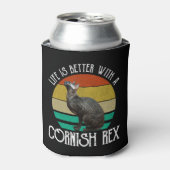 Het Leven Is Beter Met Een Cornish Rex Blikjeskoeler (Blikje Voorkant)