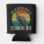 Het Leven Is Beter Met Een Cornish Rex Blikjeskoeler (Achterkant)