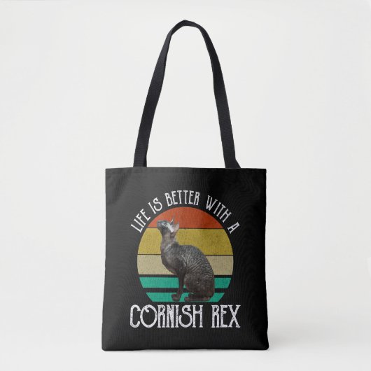 Het Leven Is Beter Met Een Cornish Rex Tote Bag (Voorkant)