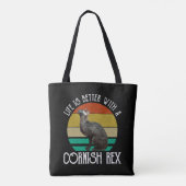 Het Leven Is Beter Met Een Cornish Rex Tote Bag (Achterkant)