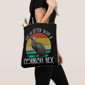 Het Leven Is Beter Met Een Cornish Rex Tote Bag (Dichtbij)