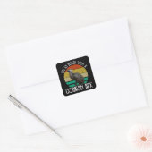 Het Leven Is Beter Met Een Cornish Rex Vierkante Sticker (Envelop)