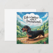 Het leven is beter met een dachshund (Voorkant / Achterkant)