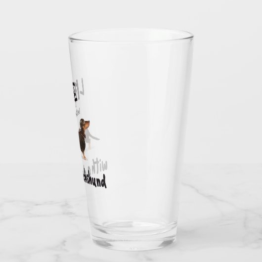 HET LEVEN IS BETER MET EEN DACHSHUND GLAS (Links)