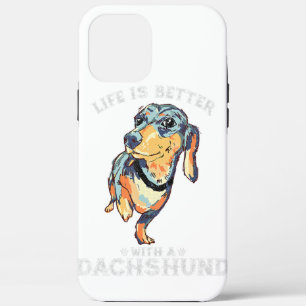 Het leven is beter met een dachshund-grappige Pet  Case-Mate iPhone Case