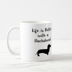 Het leven is beter met een Dachshund-Mok Koffiemok