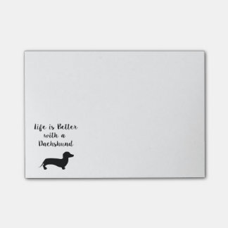 Het leven is beter met een Dachshund Post-it® Notes