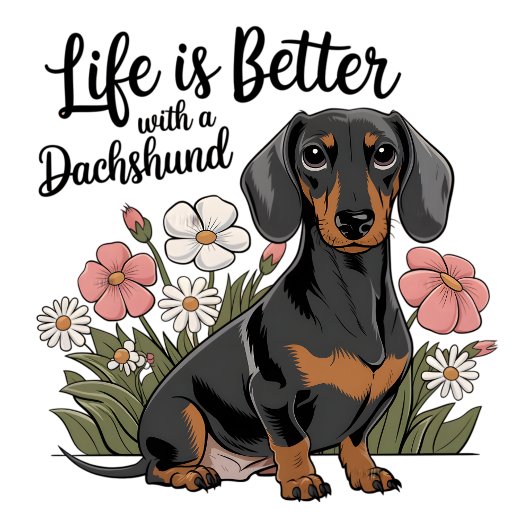 Het leven is beter met een Dachshund T-shirt